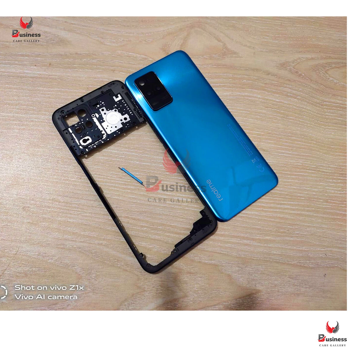 Replacement Backshell Panel + midel frame for Realme 8 5G Battery Back Door Back panel