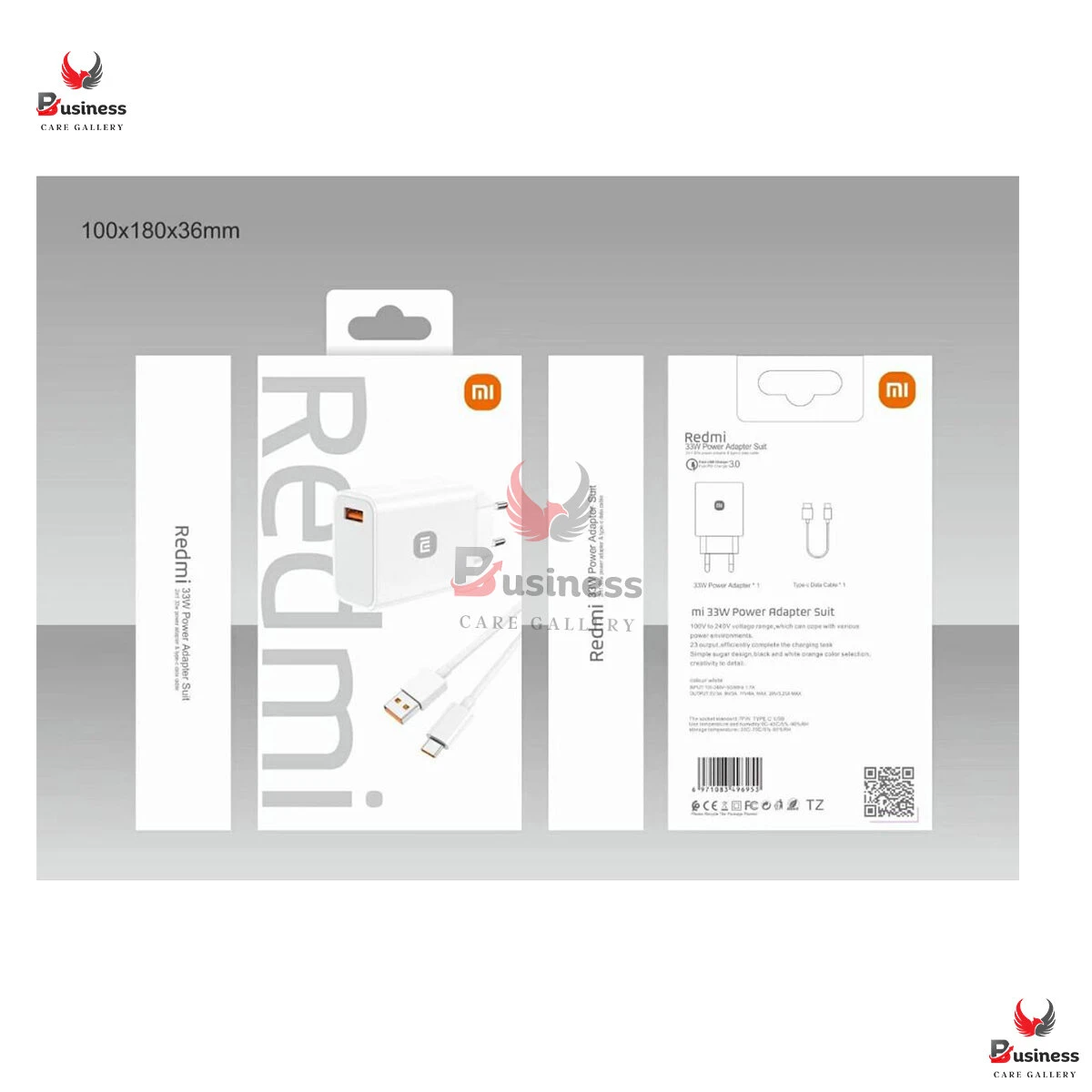 Mi 33W Quick Charge 3.0 Fast Turbo Charger Adapter Usb To Type-C For Mi 10 Pro/9 Pro/Redmi Note 8/Note 7/K20/K30/Pro Mix 3/Max 3 - Charger
