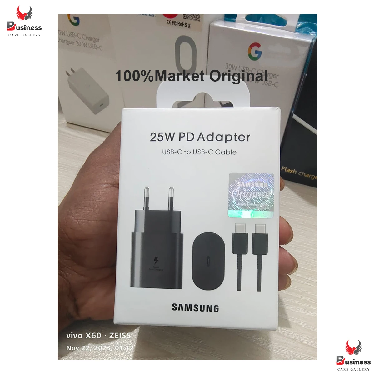 Samsung 25W Adapter with Type - C Cable