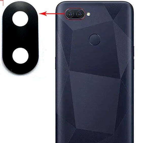 Oppo a12 কালো রঙের জন্য ক্যামেরা লেন্স গ্লাস
