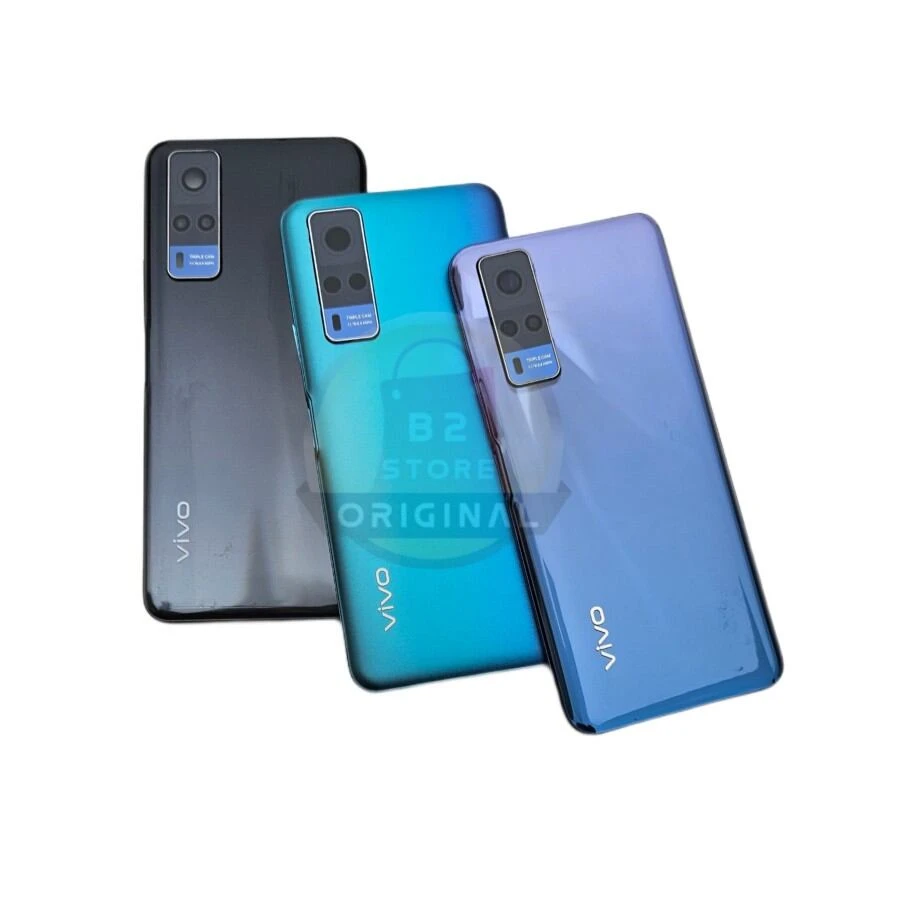 Housing Panel + Battery Door for Vivo y31 2021 / Vivo y51a 2021 / Vivo y53s 4g / Vivo y51 2020 vivo y51 – Full Body Back Shell Replacement with Camera and Button Slots (OEM Quality)