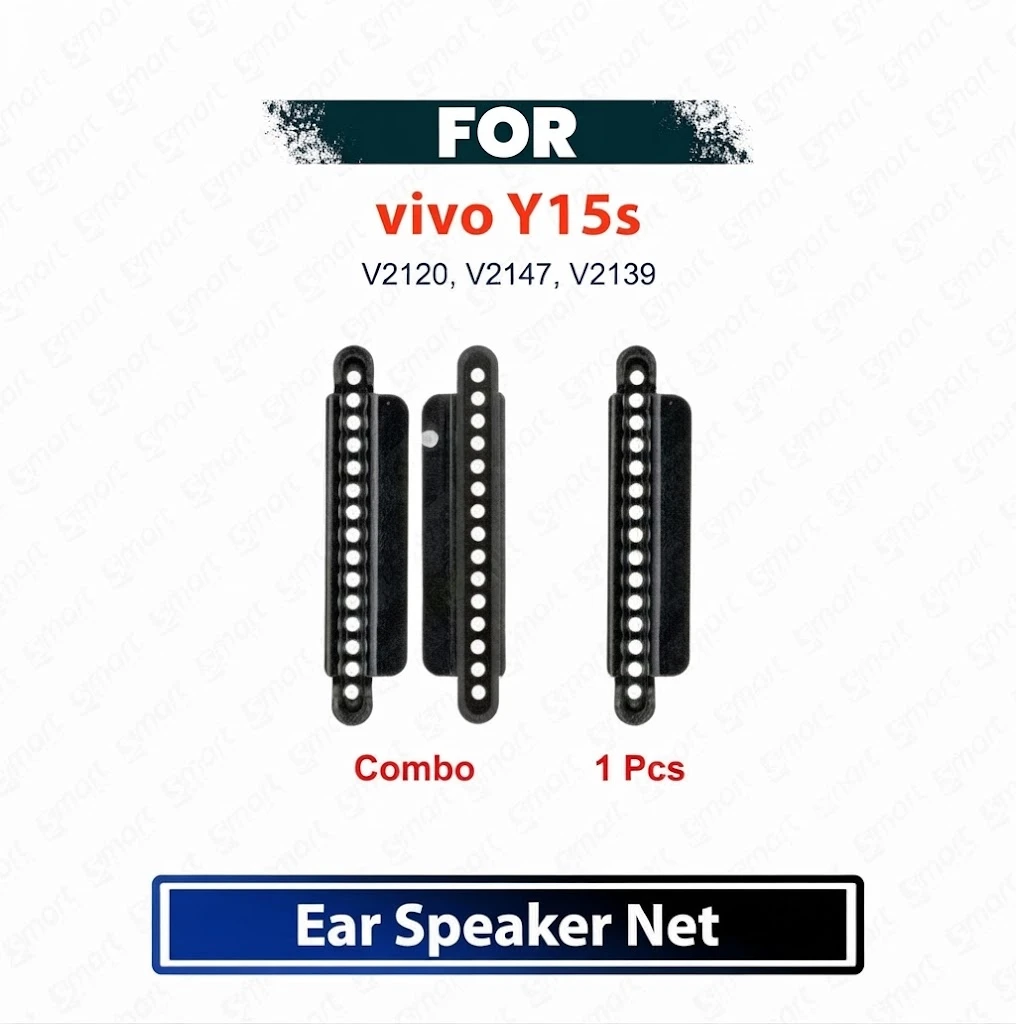 Vivo Y15s Earpiece Speaker Mesh Anti Dust Net - Top Ear Speaker Dustproof Grill Replacement Repair Spare Parts (V2120 / V2147 / V2139)